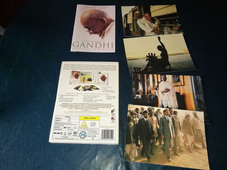 GANDHI (EDIÇÃO ESPECIAL CAIXA COM POSTAIS)	DVD (legendagem em Inglês)