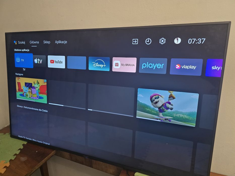 Sony Bravia 55" 4K UHD 100Hz Android Smart TV DVB-T2 HEVC + uchwyt