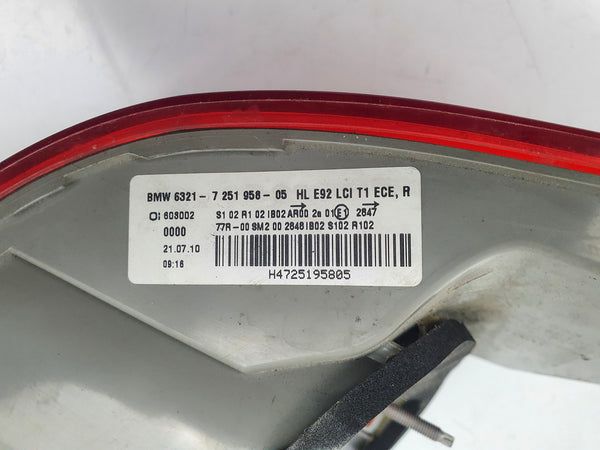 Farol Traseiro Direito BMW Serie 3 E92