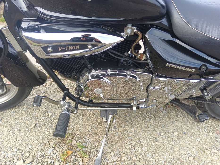 Hyosung Aqila gv 125 Black Clasic + Kask I Pokrowiec Gratis..