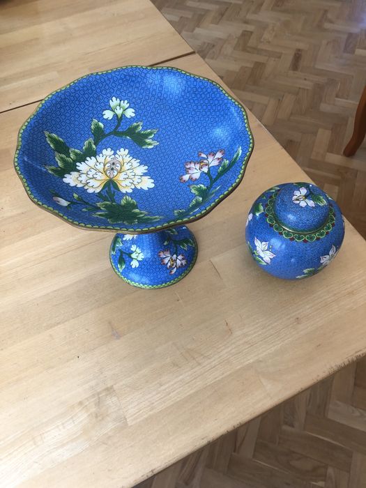 Пара Клуазоне, старый Китай.