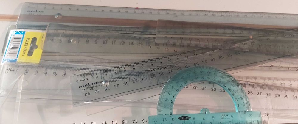 Réguas e esquadros diversos venda individual