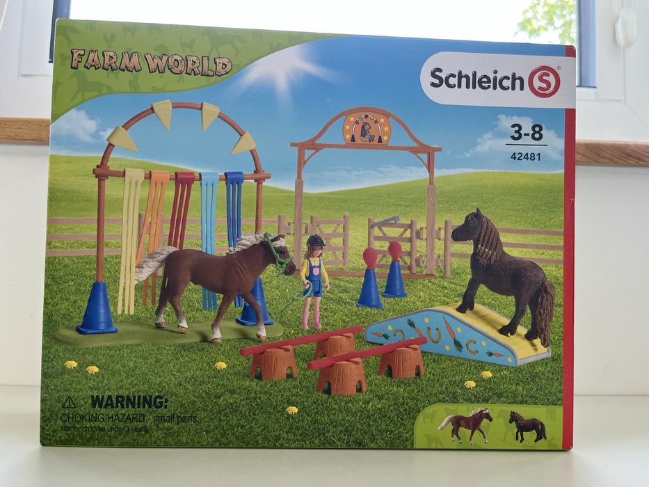 Schleich 42481 zestaw Trening zręcznościowy dla kuców