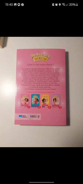 Livro: Princesas secretas- o colar mágico (livro 1)
