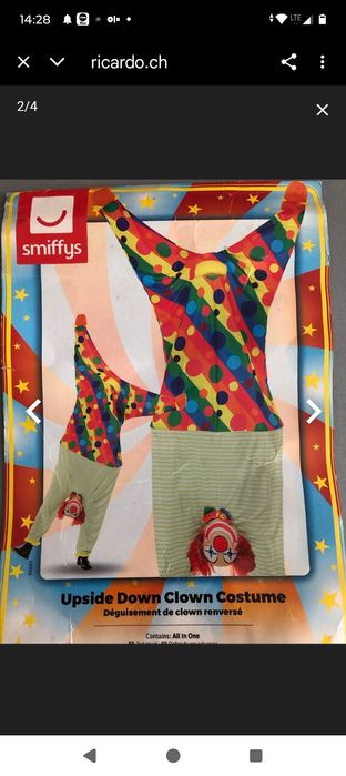 Klaun rozmiar oversize