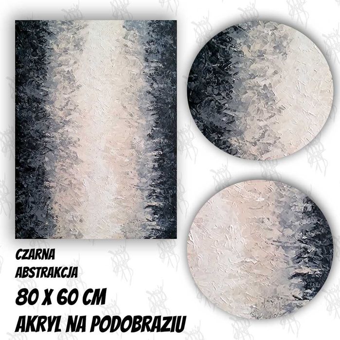 Sprzedam obraz " Czarna abstrakcja"
