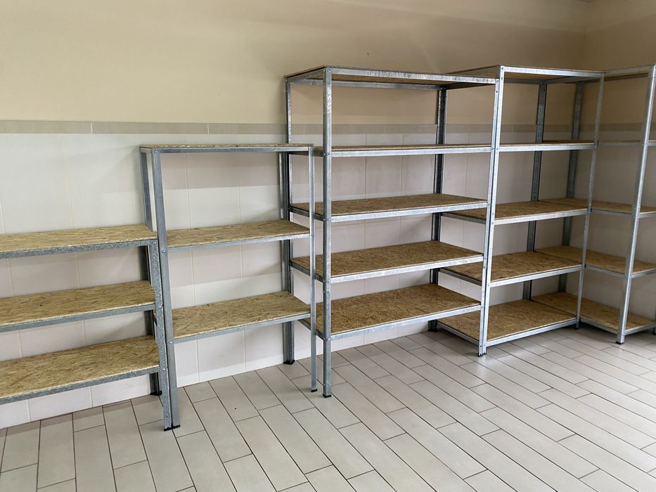 Стеллаж стелаж полки полиці в гараж в підвал магазин склад консервація