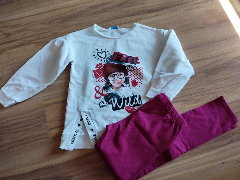 Komplet bluza legginsy mayoral roz 116 - nowe