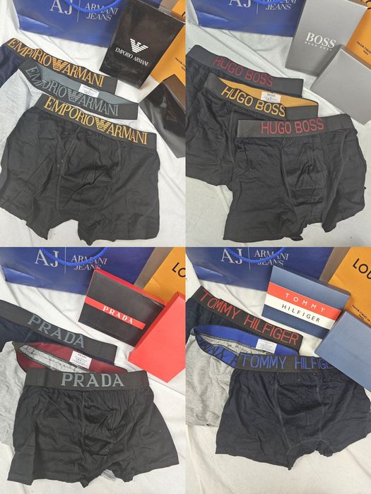 3pak bokserek Prada Armani meskie Boss premium bielizna