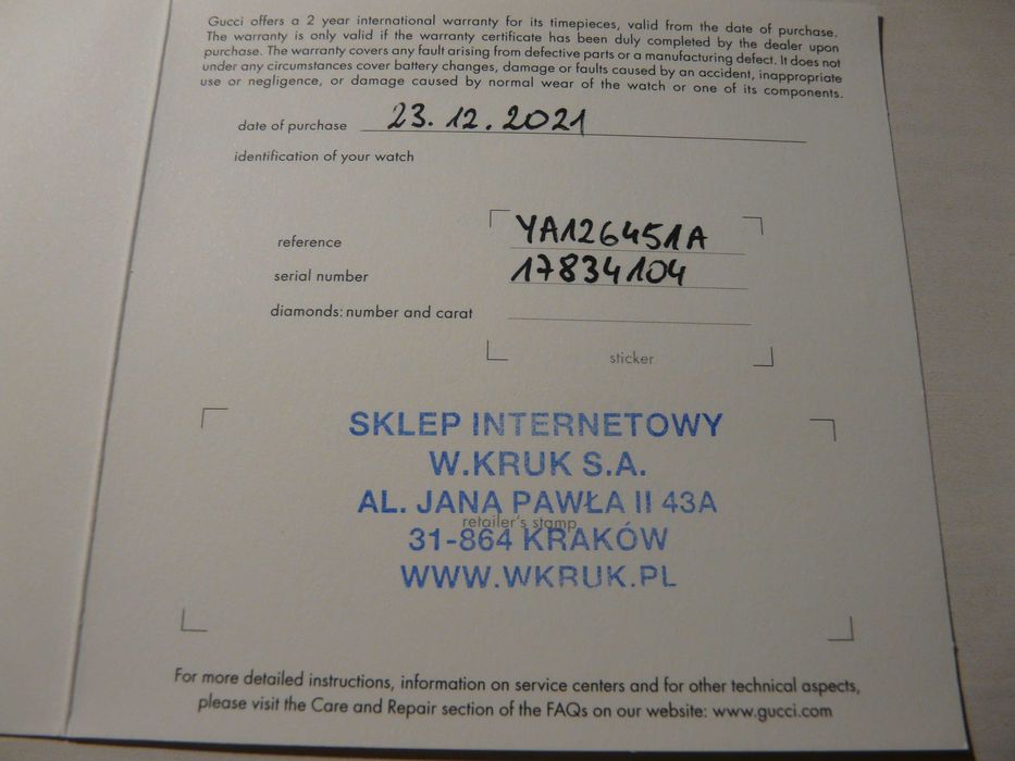 Zegarek damski Gucci Nowy klasyczny