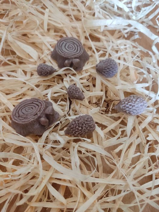 Mydełko naturalne ekologiczne Pień drzewa i jeżyki zestaw