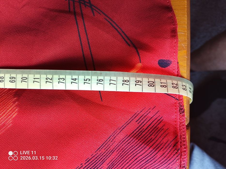 Spódnica damska z elastycznym pasem  44 cm