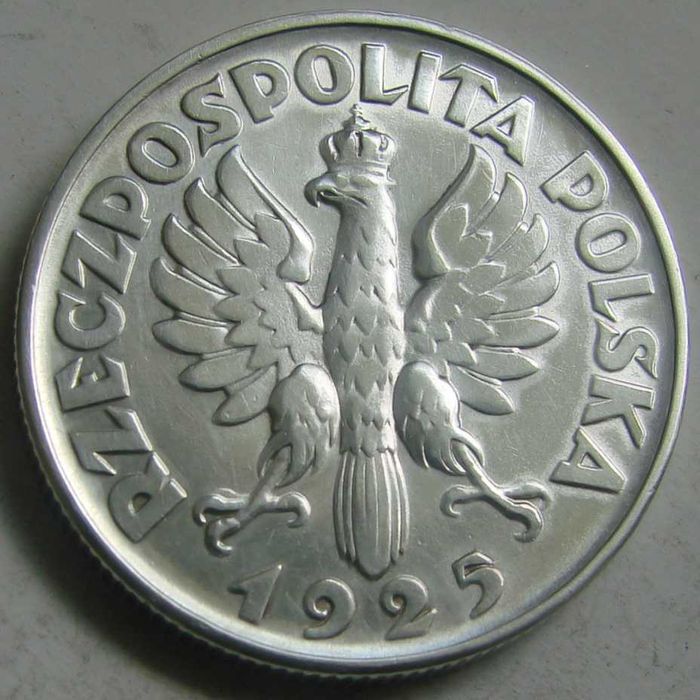 Moneta 2 złote 1925 rok. bez kropki SUPER STAN!!!