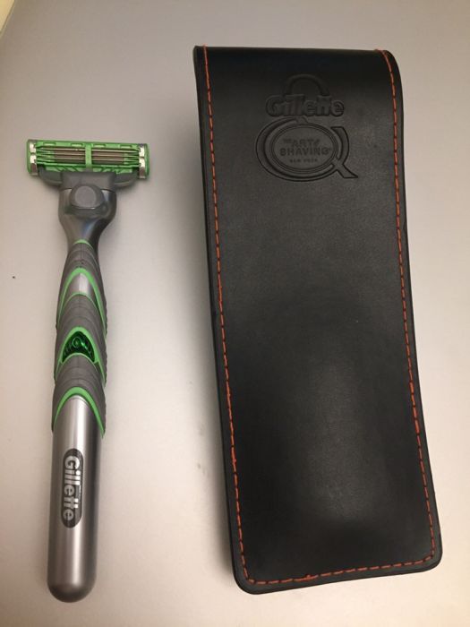 Gillette, кожаный чехол для станка