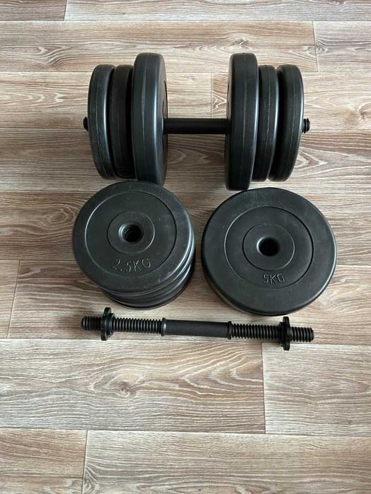 Гантелі 2 по 20 кг розбірні композитні гантели 20 кг разборные