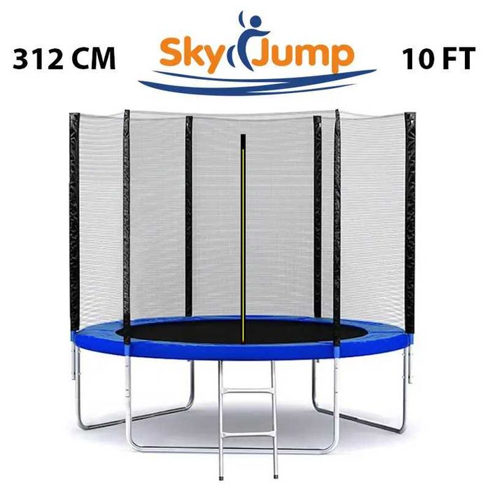 ‼️АКЦІЯ‼️ Батут SkyJump 312 см із захисною сіткою та драбинкою 10 фт‼️ Гарантія‼️