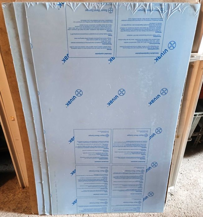 3 Folhas Novas de plástico transparente PETG Vivak 120x60cm