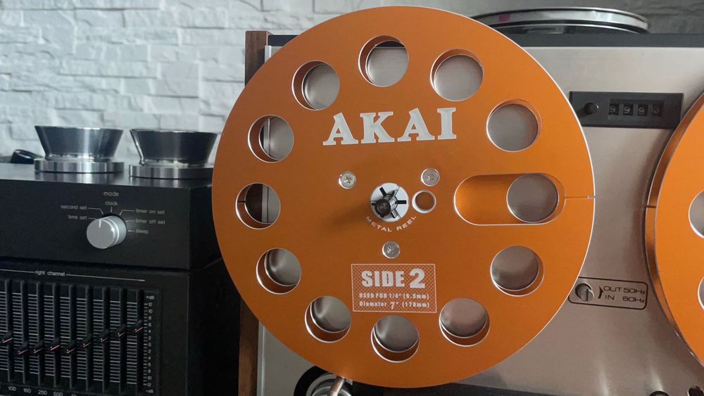 Szpule magnetofonowe AKAI - pomarańcz
