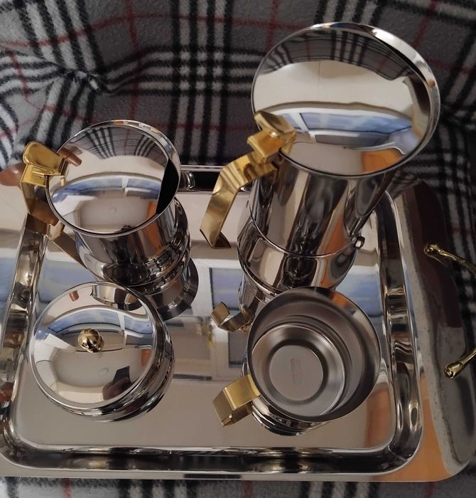 Natal2️⃣5️⃣ Serviço Chá 5 peças Inox