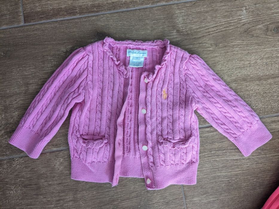 Ralph Lauren różowy sweterek 6m w.68