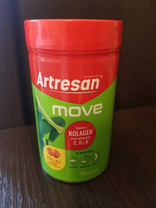 Artresan Move z kolagenem, żelki o smaku ananasowym, suplement diety