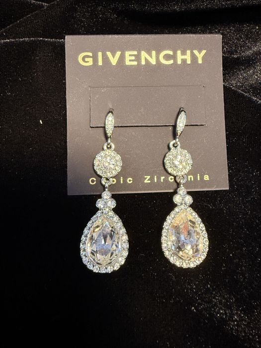Вінтажні сережки Givenchy з кубічним цирконієм