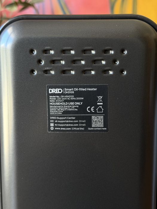 Aquecedor a óleo DREO OH310S 2000W – Smart
