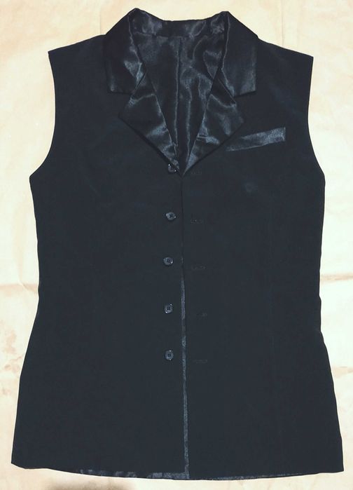 Жилетка для занятий бальными танцами пиджачного типа