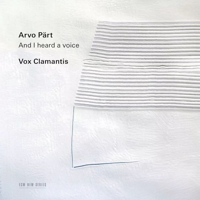 Arvo Pärt: And I heard a voice, CD. ECM Records. Nowy Produkt