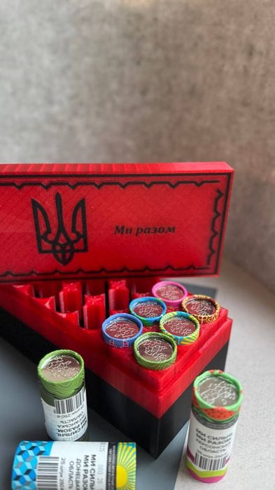 Бокс для ролів монет НБУ серії "Ми сильні, Ми разом"