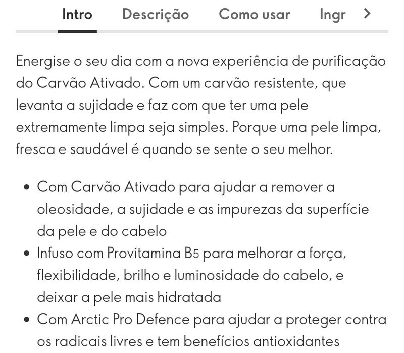 Gel Limpeza 3 em 1 para Homem com Carvão Ativado 250ml Oriflame