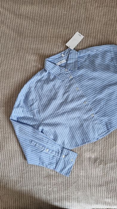 Błękitna koszula S Mango nowa z metką