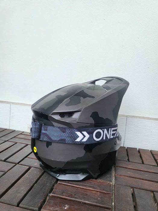 Kask motocyklowy FOX V1 Camo L + gogle O'Neal