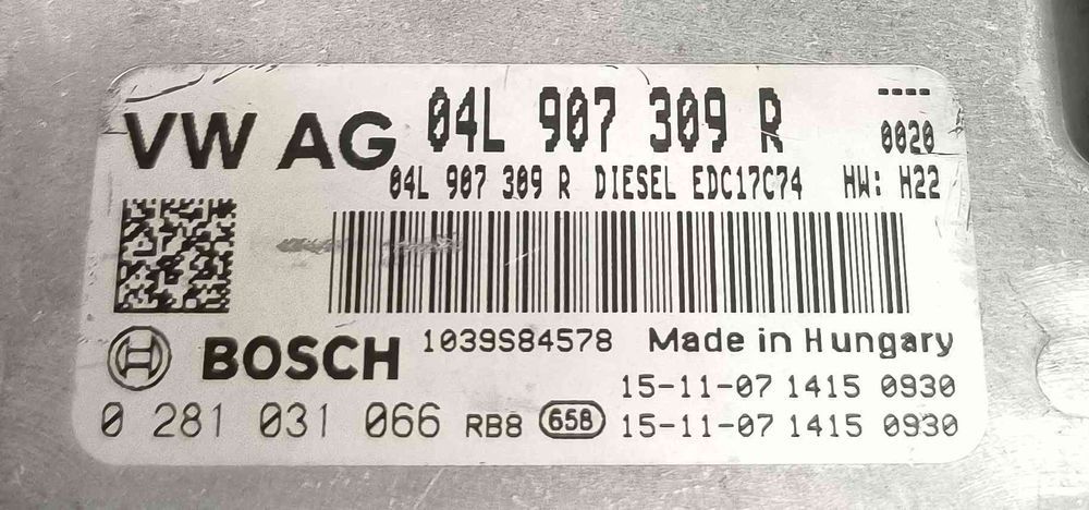 Centralina Motor / ECU VW PASSAT B8 Variant (3G5, CB5) ano 2017