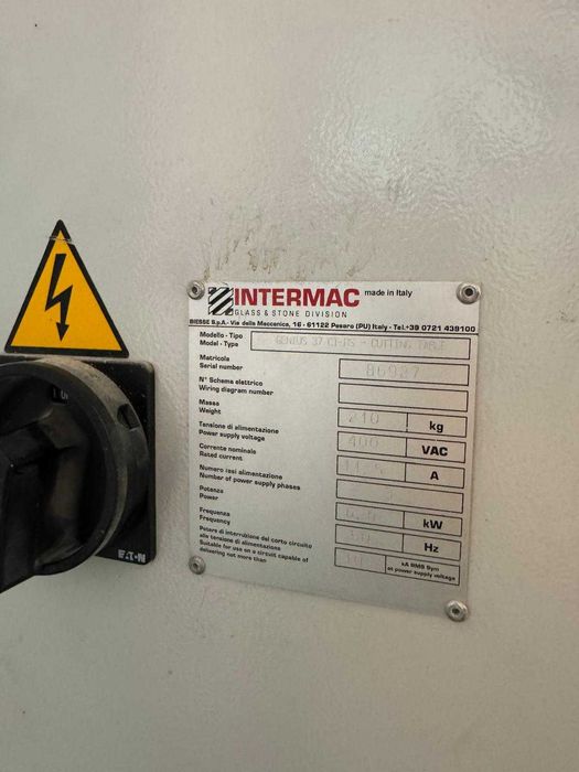 Stół do Cięcia Szkła INTERMAC GENIUS 37 CT-RS – 2011r. – stół CNC do rozkroju szkła | BARDZO DOBRY STAN