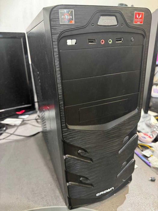 Ігровий корпус для пк комп'ютера ATX / Чорний / Гарний стан