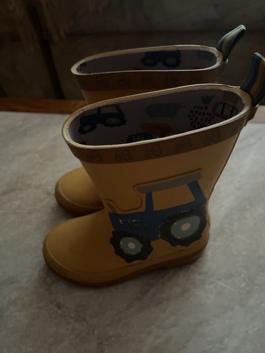 Плащ-вітрівка + чобітки резинові Next на 2-3р.