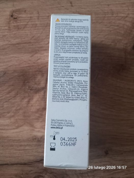Henna do brwi Delia Cosmetics, My Wow Brows, brązowa, 6 ml