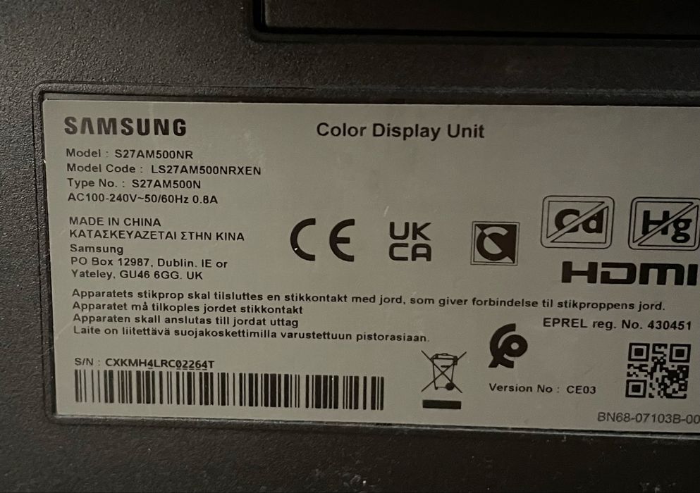 Smart Monitor Samsung 27” full HD stan idealny