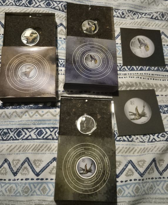 Moedas Proof Dinossauros