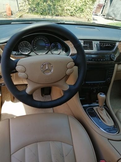 Оплетка - чехол на руль w211