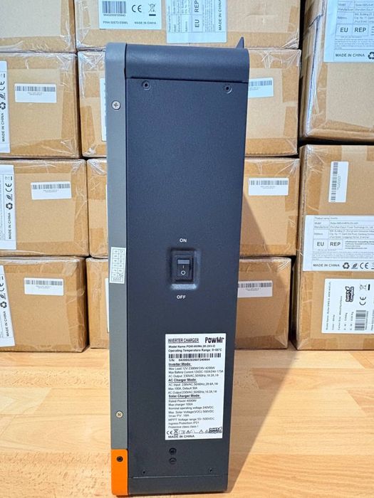 Гибридный солнечный инвертор powmr 12v/24v 2.3/4.2 квт 4200в 2300в