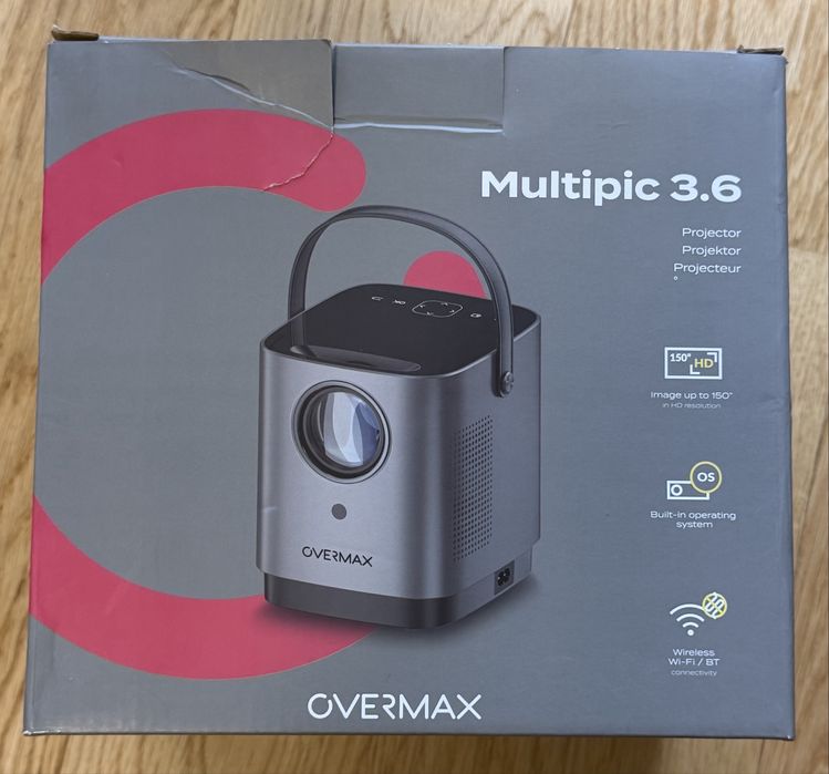 Projektor overmax multipic 3,6 nieużywany
