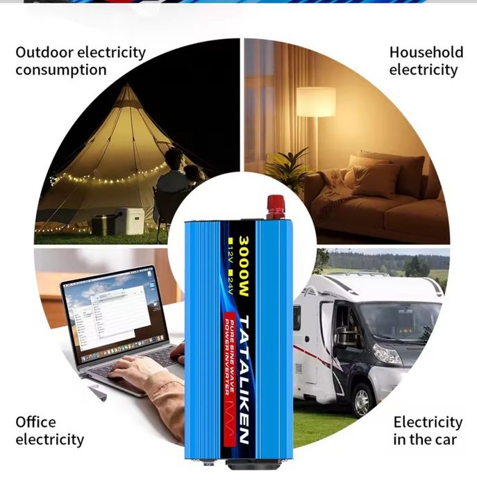 Інвертор перетворювач напруги инвертор TATALIKEN 3000W чистая синусоид