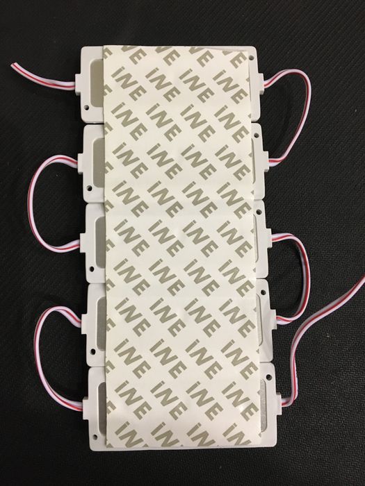 Світлодіодний модуль 3SMD з лінзами 12 v , білий пластик Avtoexpect