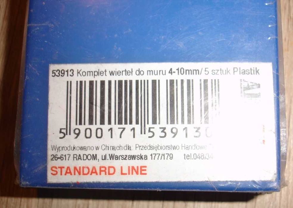 Komplet wierteł do muru 4-10mm