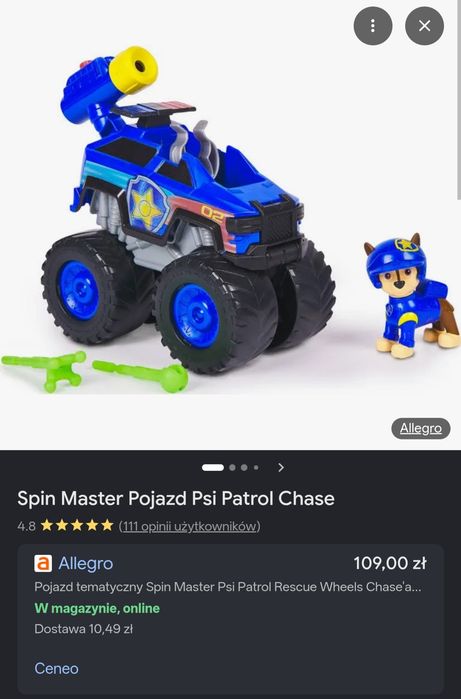 Pojazd Psi patrol Chase