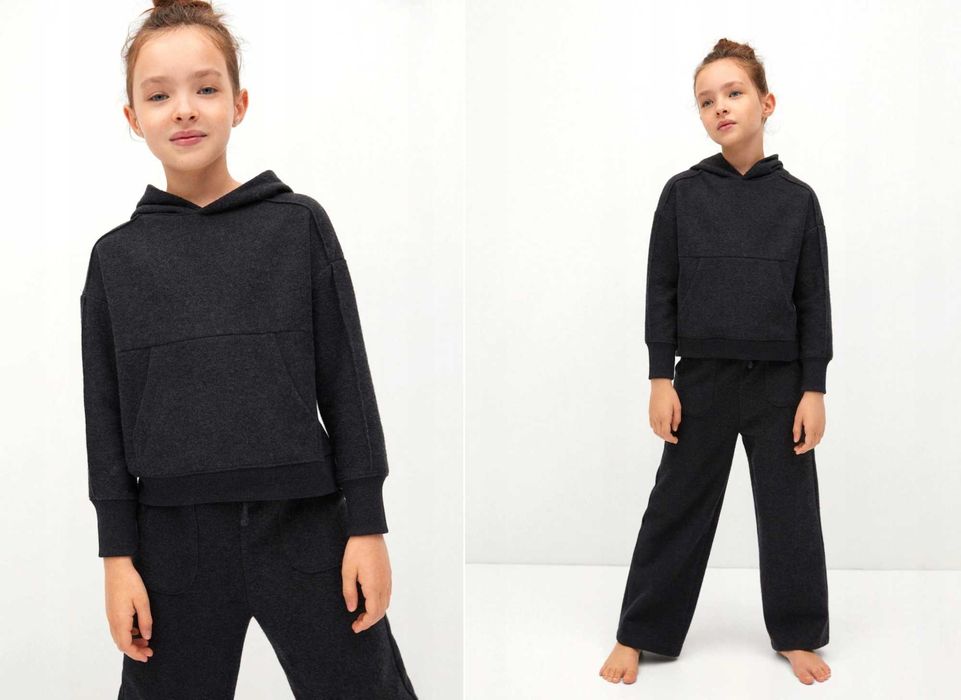 MANGO melanżowa bluza z kapturem 11 12 lat