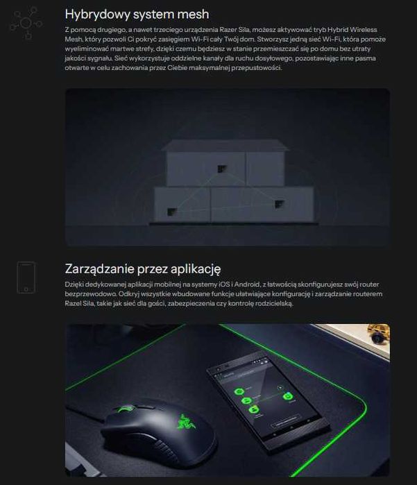Router Razer Sila Gaming (3000Mb/s a/b/g/n/ac, 2xUSB)