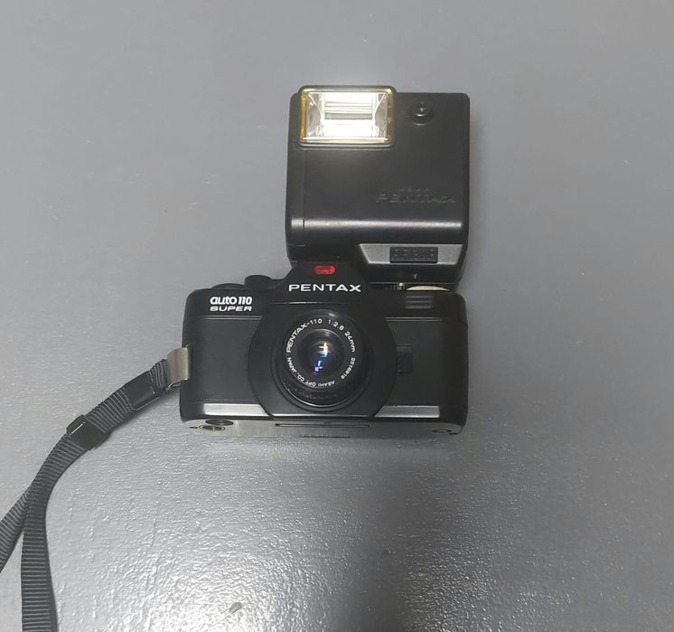 Máquina Fotográfica Pentax Auto 110 Super Rara